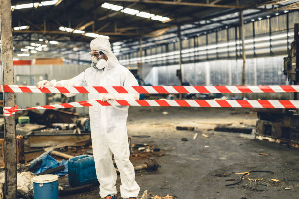 Professional Biohazard Cleanup technician working in Independence, OR